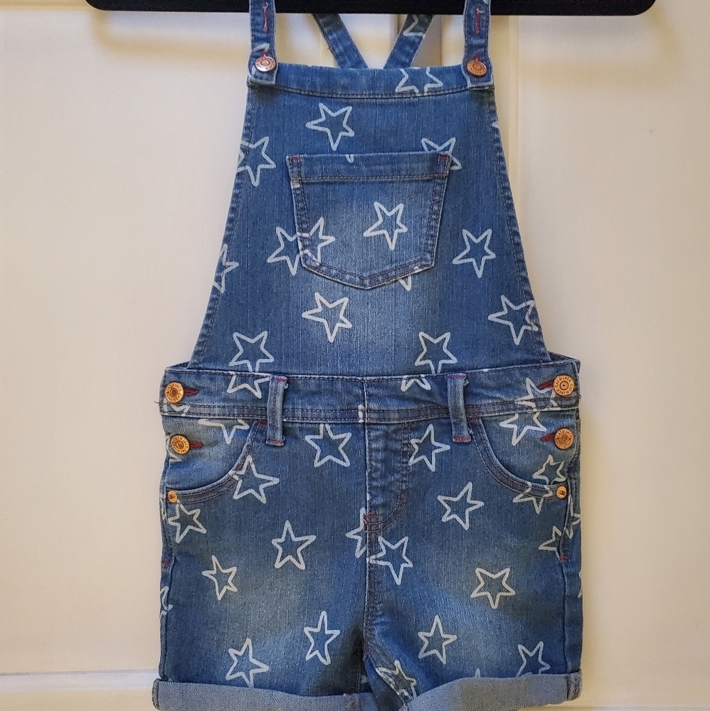 Cat & Jack Girls Overall Shorts - Picture 3 of 10